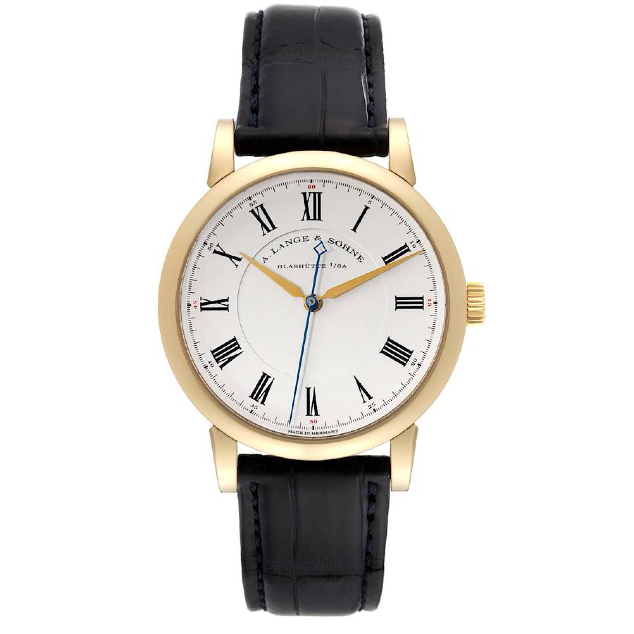 Richard Lange (Reference 232.021). A 40.5mm yellow gold manual wristwatch. 2012 — view 1