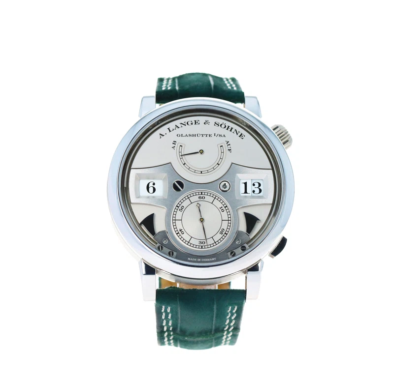 Zeitwerk Striking Time 'Acoustique' Limited Edition (المرجع 145.025). ساعة يد من البلاتين بقطر 44mm، بحركة ميكانيكية ذات تعبئة يدوية، مع احتياطي الطاقة وstriking time chime.
