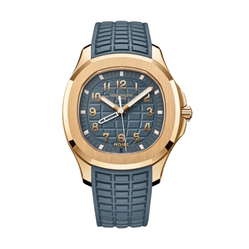 Aquanaut (Reference 5269R-001). A 38.8mm unworn rose gold quartz wristwatch with dual time. 2026