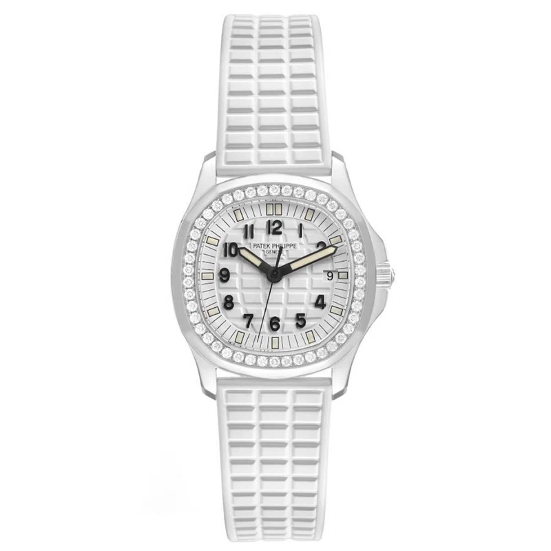 Aquanaut (Reference 5067A/011). A 35.6mm stainless steel diamond-set quartz wristwatch with date. 2009