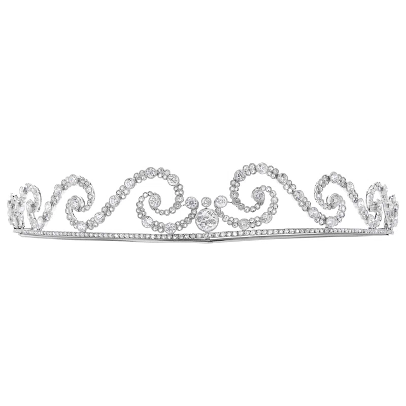Art Deco Platinum, White Gold and Diamond Tiara