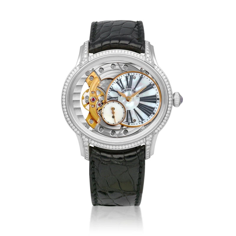 Millenary (Reference 77247BC.ZZ.A813CR.01). A 35.5mm white gold diamond-set mechanical wristwatch. 2016
