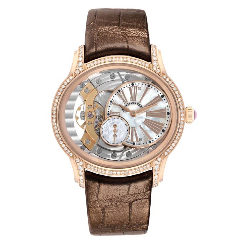 Millenary (Reference 77247OR.ZZ.A812CR.01). A 39.5mm rose gold diamond-set manual wind wristwatch. 2017