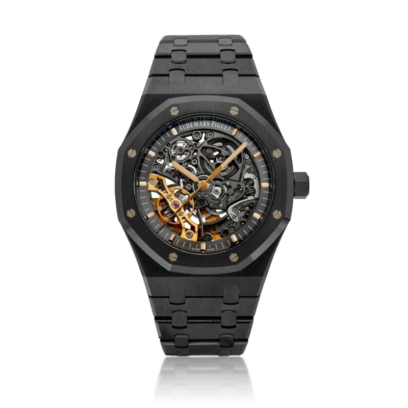 Royal Oak (Reference 15416CE.OO.1225CE.01). A 41mm ceramic skeletonized automatic wristwatch. 2022