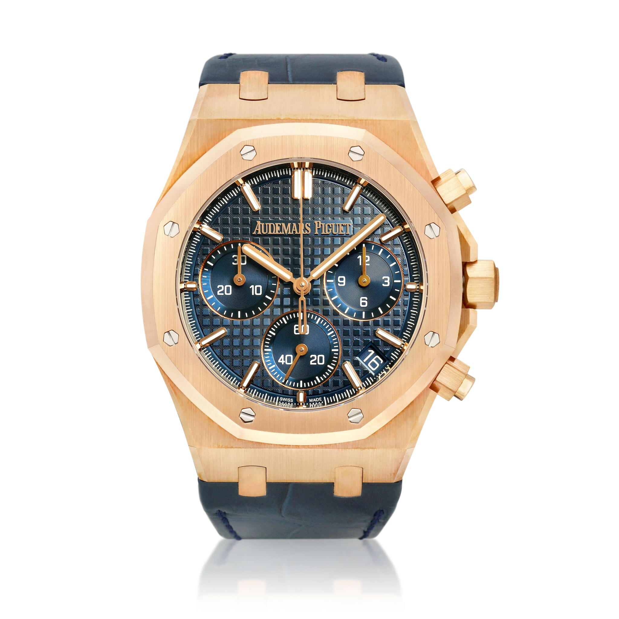 Audemars Piguet Royal Oak (Reference 26240OR.OO.D315CR.02). A 41mm rose gold chronograph wristwatch with date and chronograph. 2024 — view 1