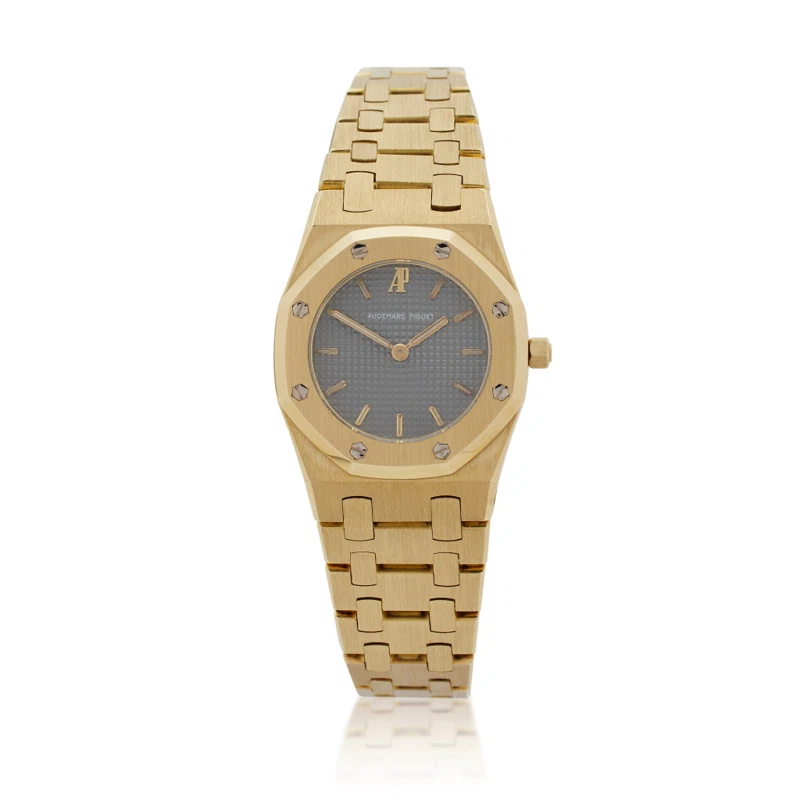 Royal Oak Mini (Reference 6007BA). A 26mm yellow gold quartz wristwatch.