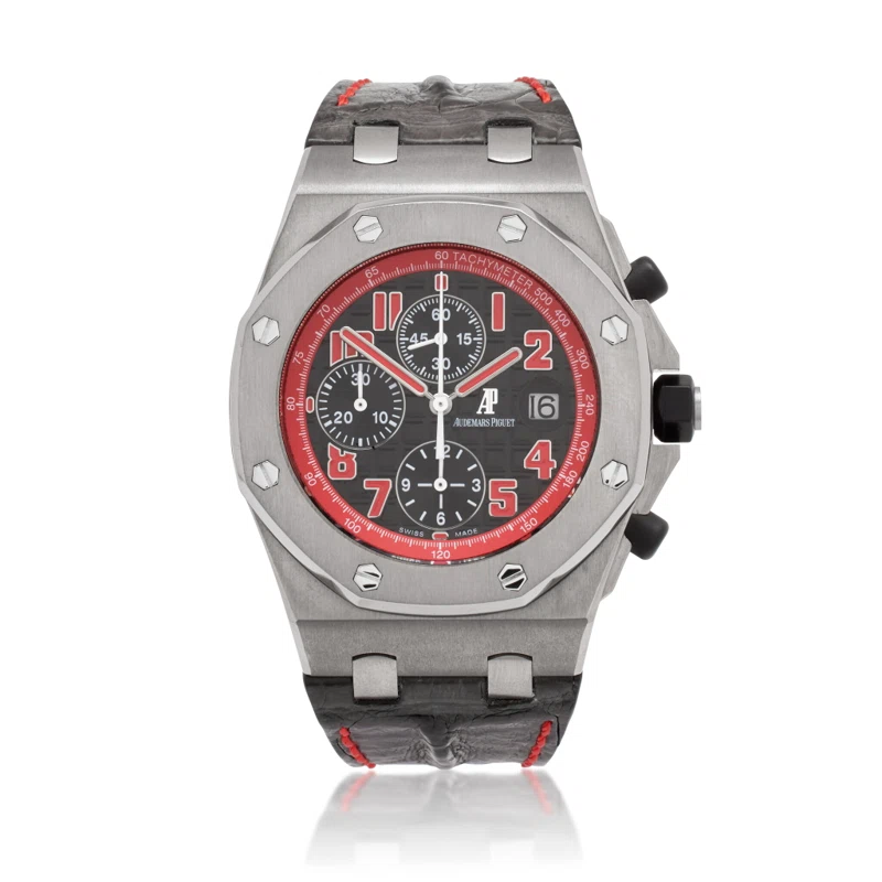 Royal Oak Offshore 'Queens Road' Limited Edition (Reference 26198TI.OO.D101CR.01). A 42mm titanium automatic wristwatch with date and chronograph.