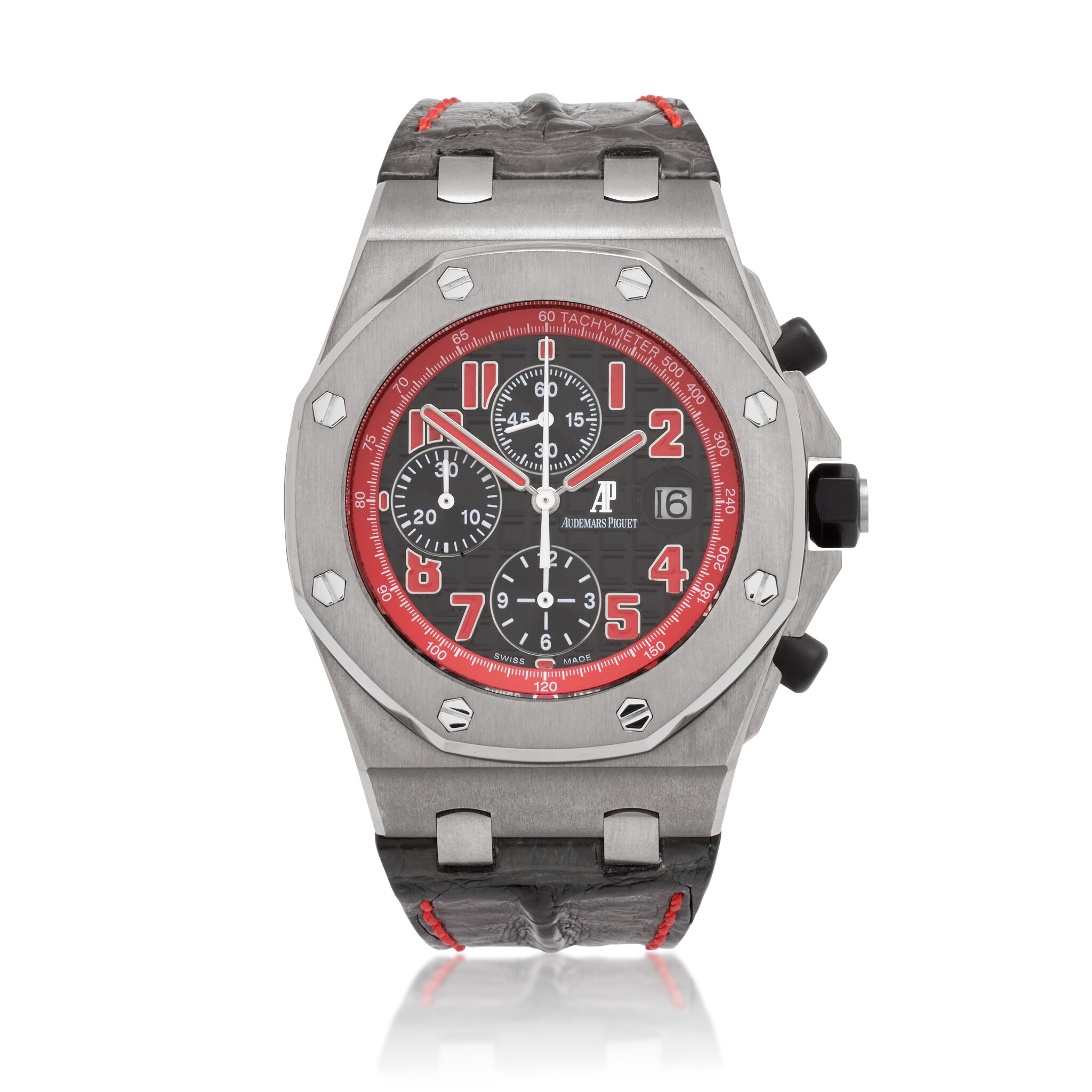 Royal Oak Offshore 'Queens Road' Limited Edition (Reference 26198TI.OO.D101CR.01). A 42mm titanium automatic wristwatch with date and chronograph. — view 1
