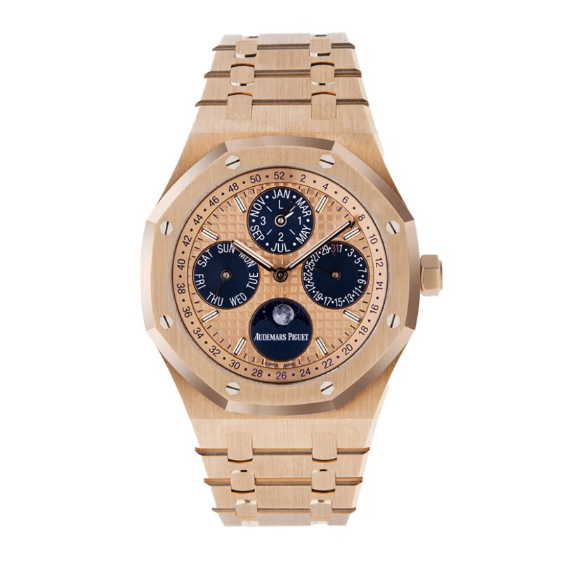Royal Oak 'Latin America' Limited Edition (Reference 26584OR.OO.1220OR.01). A 41mm unworn rose gold automatic wristwatch with moon phase, leap year, and perpetual calendar.