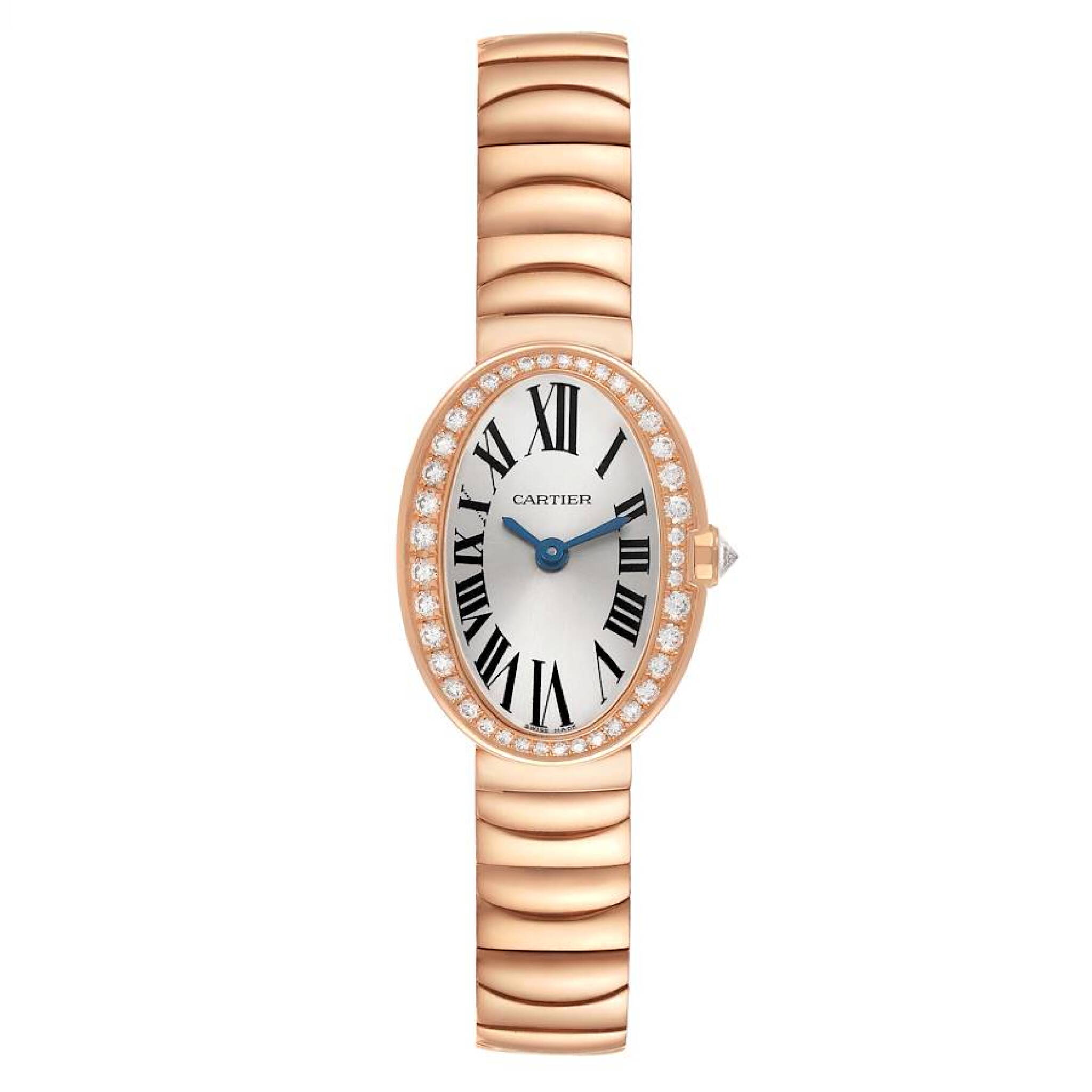Baignoire Mini (Reference WB520026). A 25.3mm rose gold diamond-set quartz wristwatch. — view 1