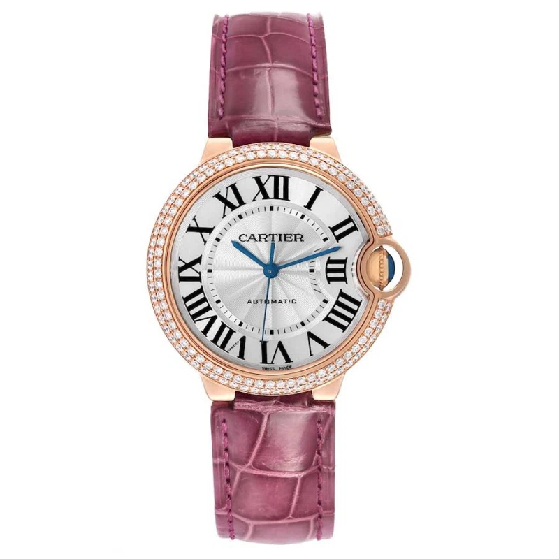 Ballon Bleu (المرجع WJBB0009). ساعة يد من الذهب الوردي بقطر 36mm، مرصّعة بالألماس، بحركة أوتوماتيكية. 2020