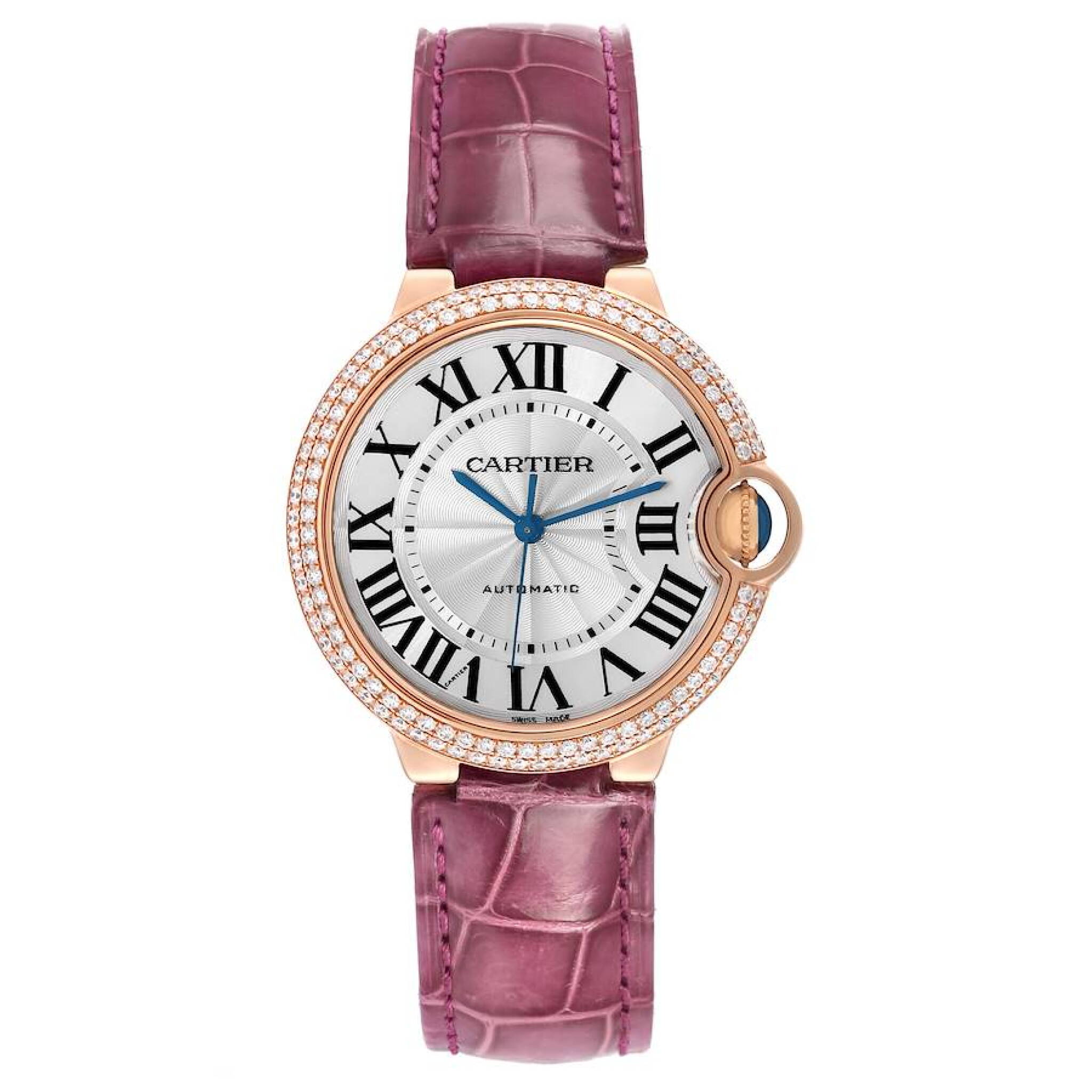Ballon Bleu (Reference WJBB0009). A 36mm rose gold diamond-set automatic wristwatch. 2020 — view 1