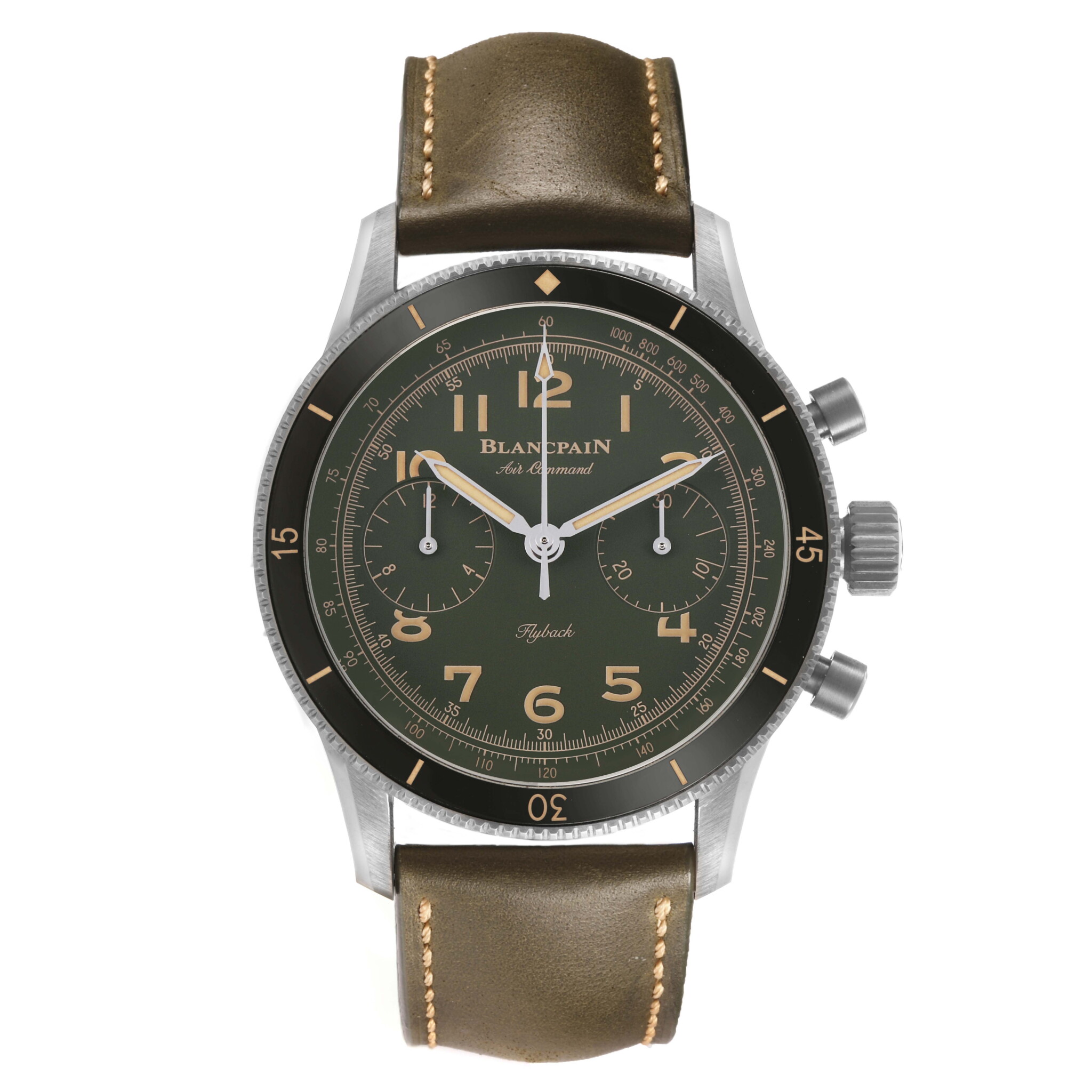 Air Command (Reference AC02 12B53 63B). A 42.5mm titanium automatic wristwatch with flyback chronograph. — view 1
