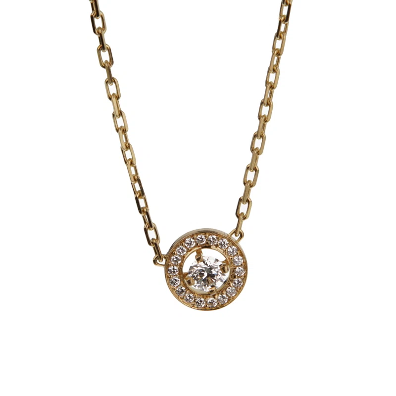 Gold and Diamond Pendant Necklace