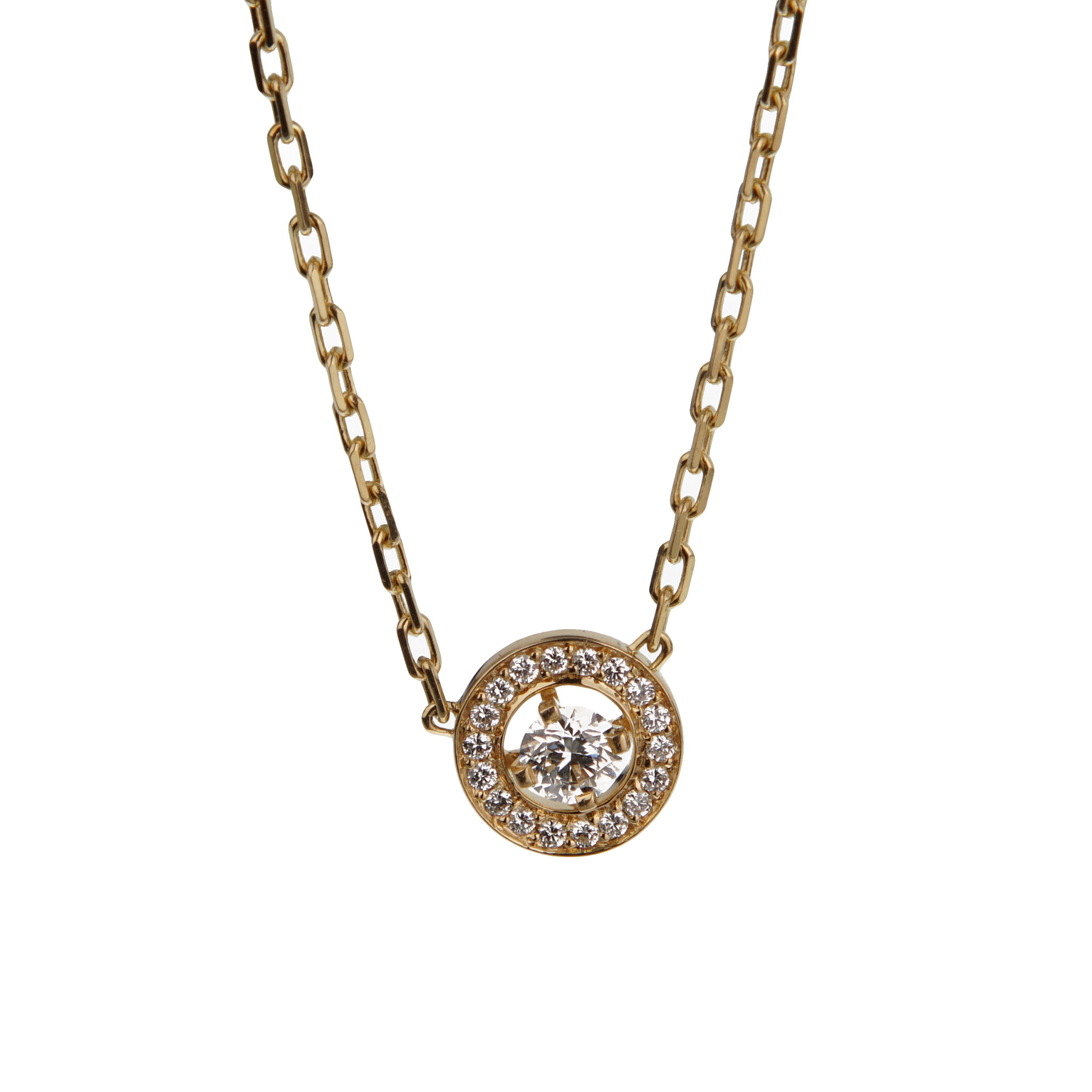 Gold and Diamond Pendant Necklace — view 1
