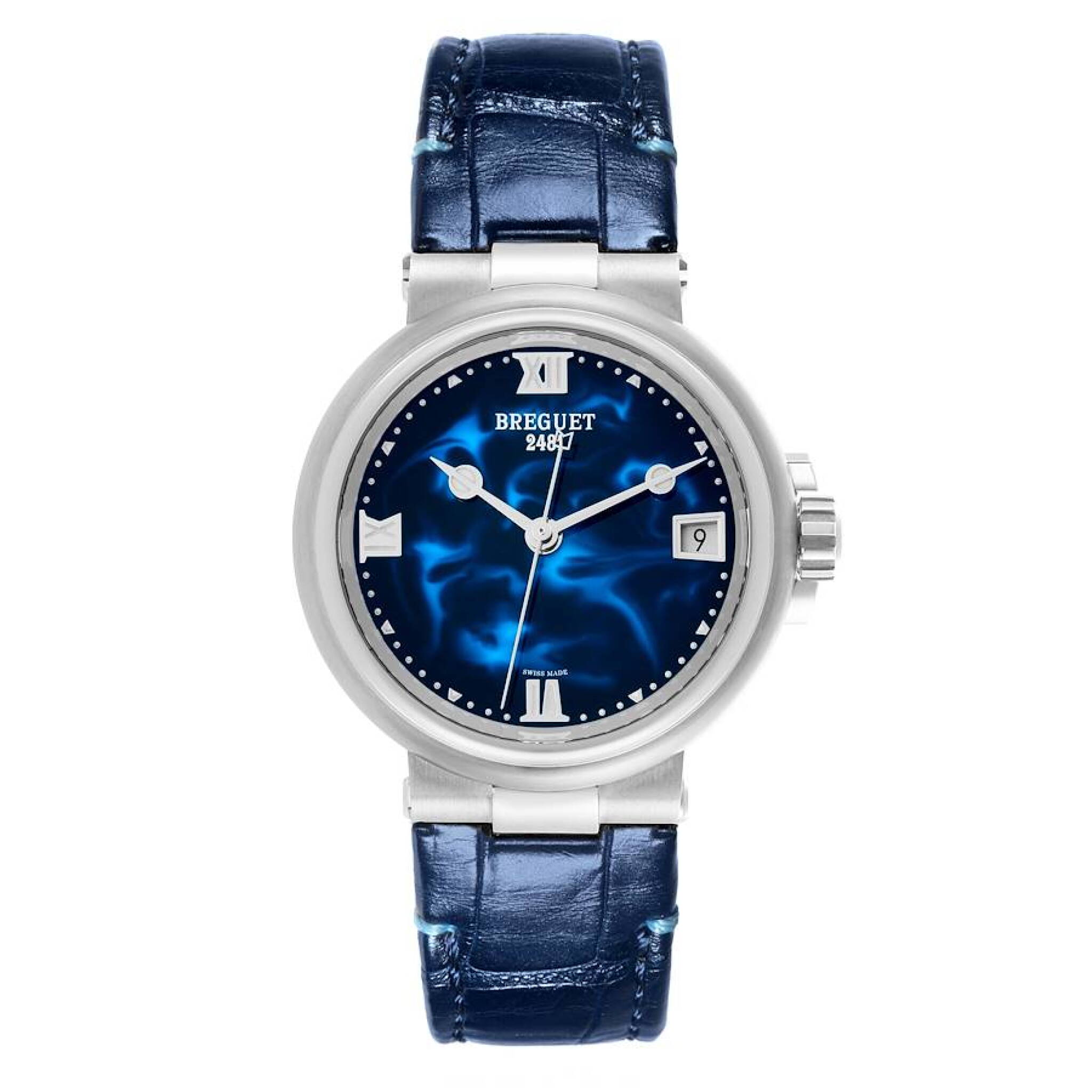 Marine (Reference 9517ST/E2/984). A 33.8mm stainless steel automatic wristwatch with date. 2021 — view 1