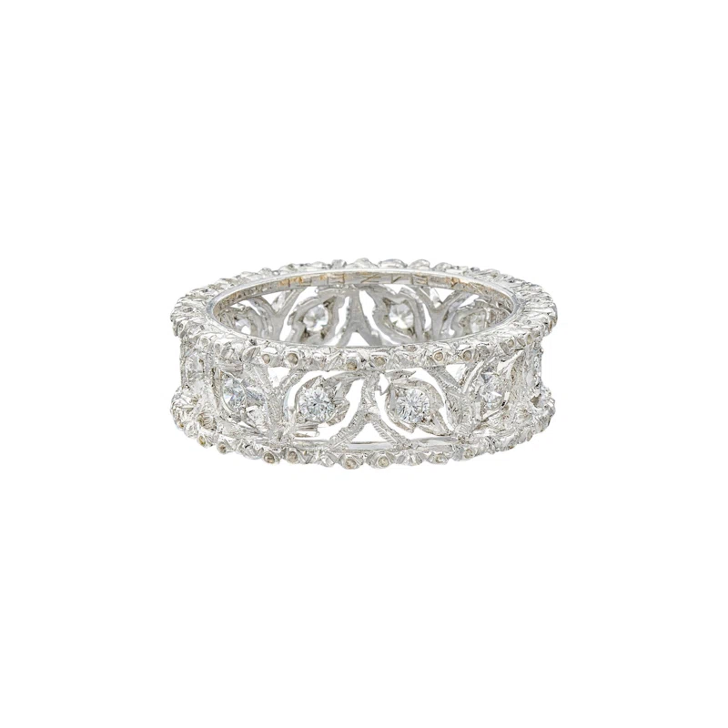 White Gold and Diamond Ramage Éternelle Ring