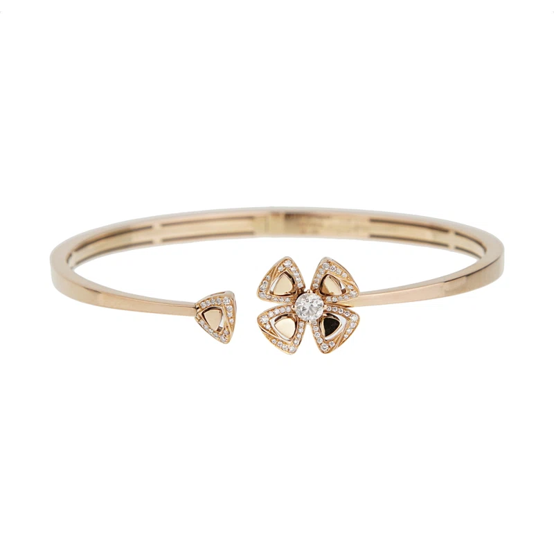 Rose Gold and Diamond Fiorever Bangle Bracelet