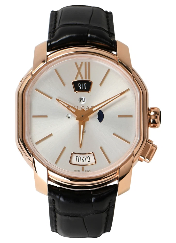 Daniel Roth Hora Domvs (المرجع 102412). ساعة يد من الذهب الوردي بقطر 45mm، بحركة أوتوماتيكية، مع توقيت مزدوج وday/night indicator.