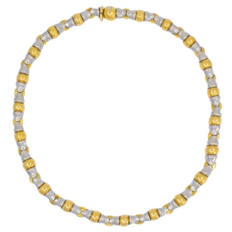 Gold and Stainless Steel Necklace