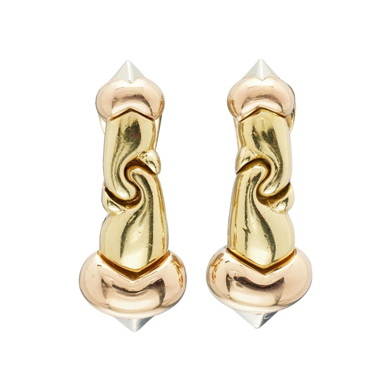 Gold, White Gold and Rose Gold Earclips