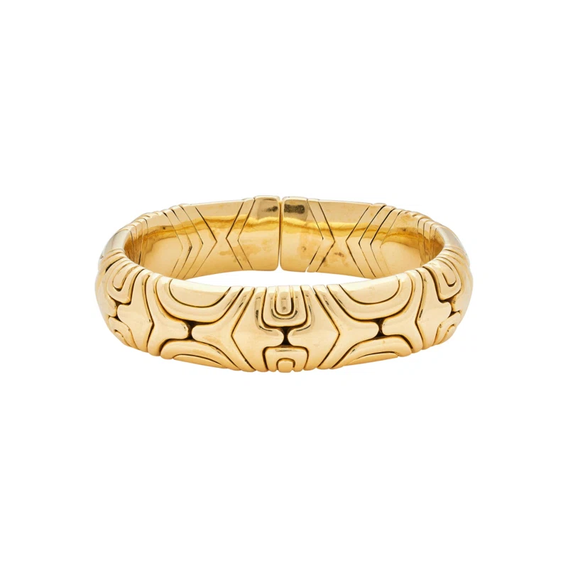 Vintage Gold Alveare Bangle Bracelet