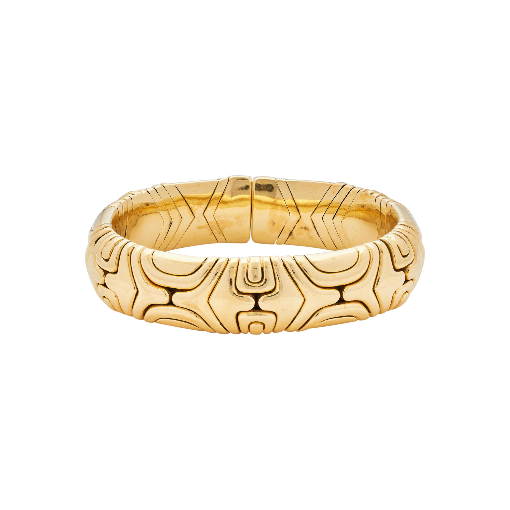 Vintage Gold Alveare Bangle Bracelet — view 1