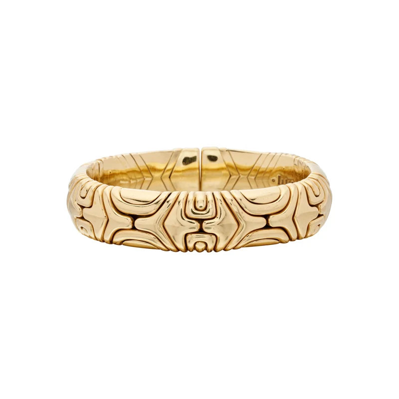 Vintage Gold Alveare Bangle Bracelet
