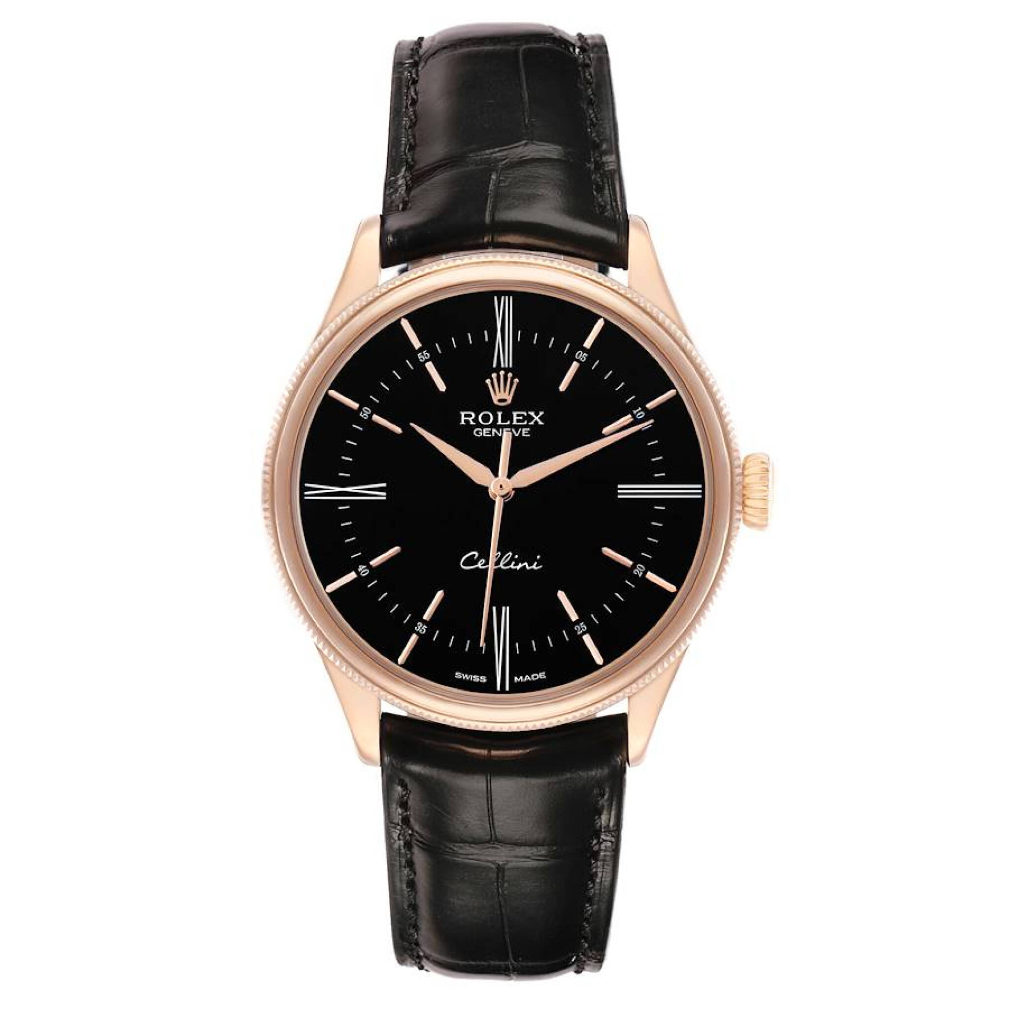 Cellini (Reference 50505). A 39mm rose gold automatic wristwatch. 2015 — view 1