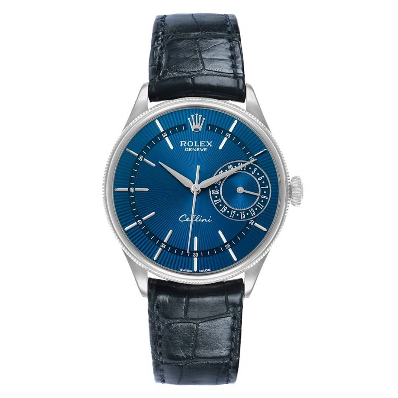 Cellini (Reference 50519). A 39mm white gold automatic wristwatch with date. 2018