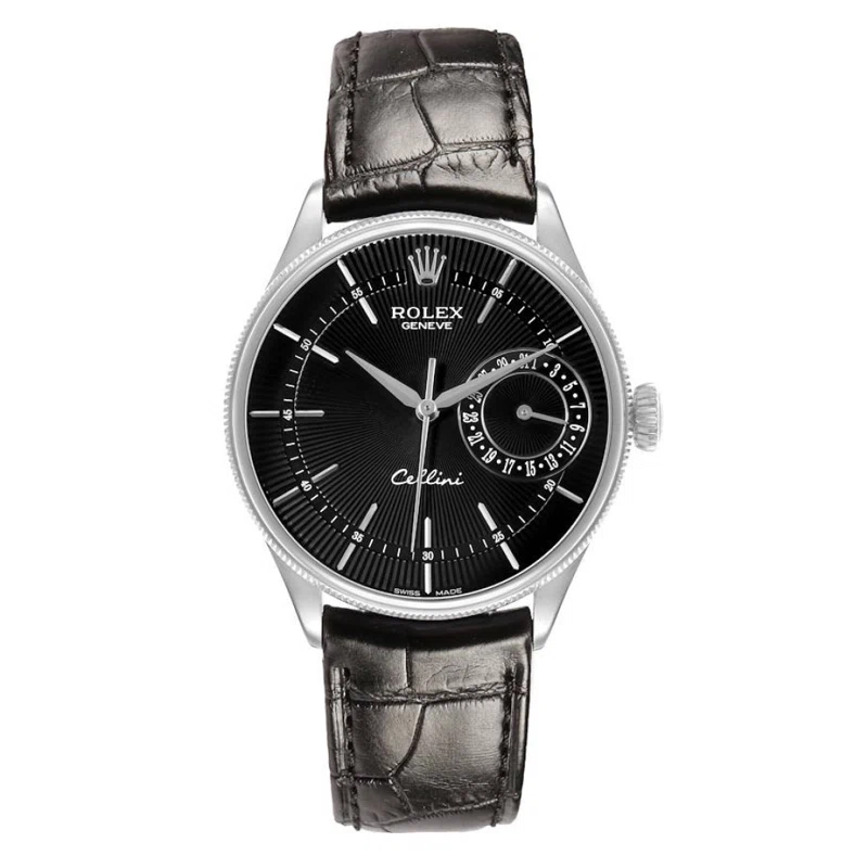 Cellini (Reference 50519). A 39mm white gold automatic wristwatch with date. 2019