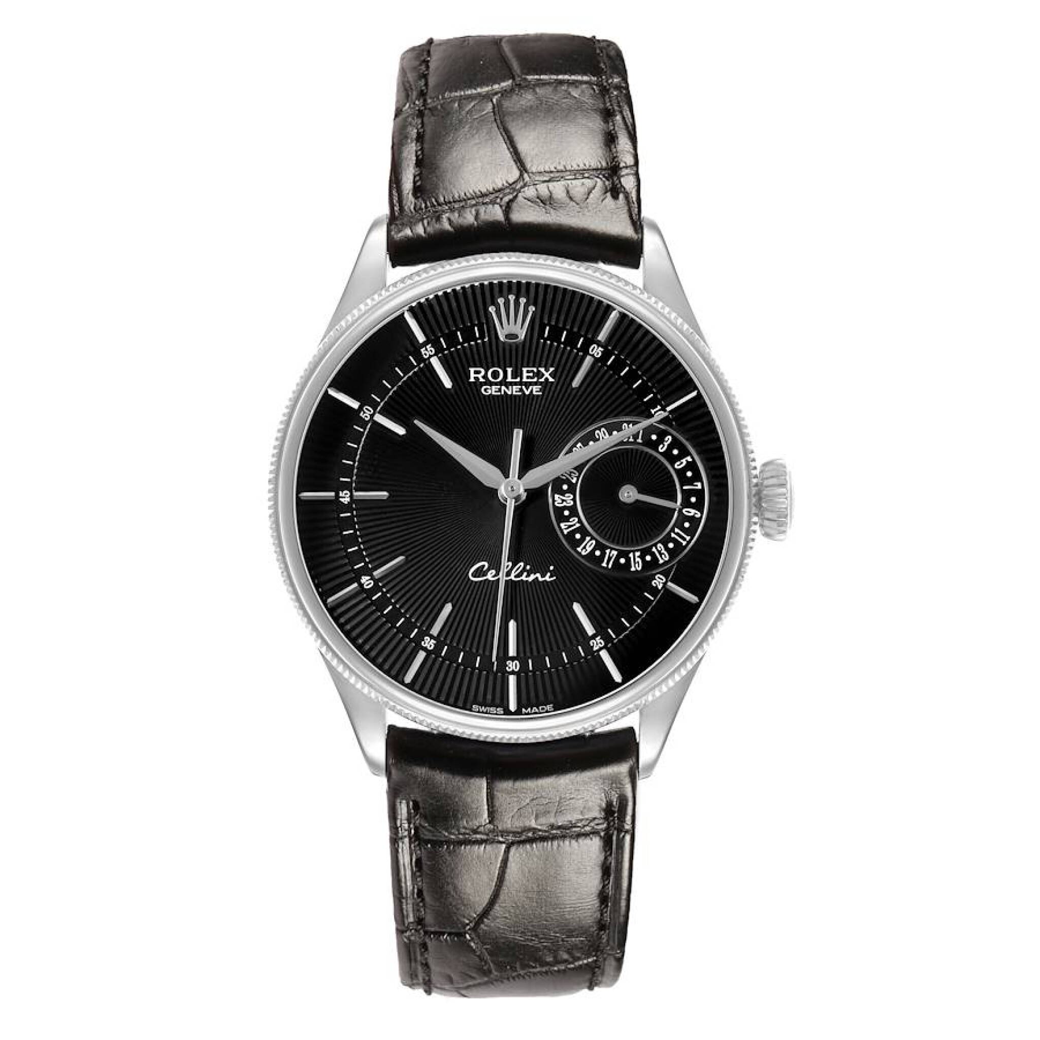 Cellini (Reference 50519). A 39mm white gold automatic wristwatch with date. 2019 — view 1