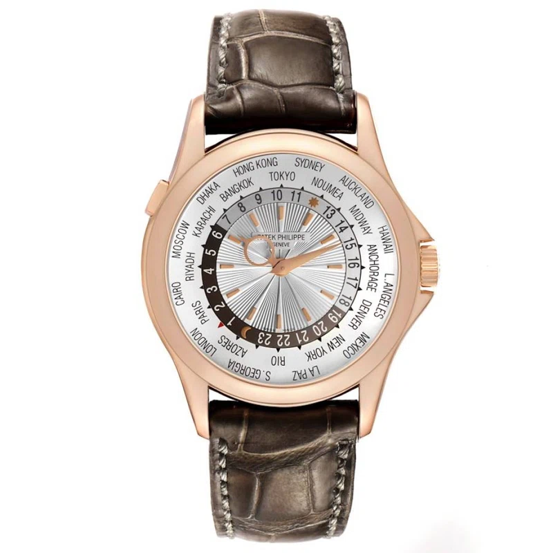 Complications (Reference 5130R-001). A 39.5mm rose gold automatic wristwatch with world time. 2015