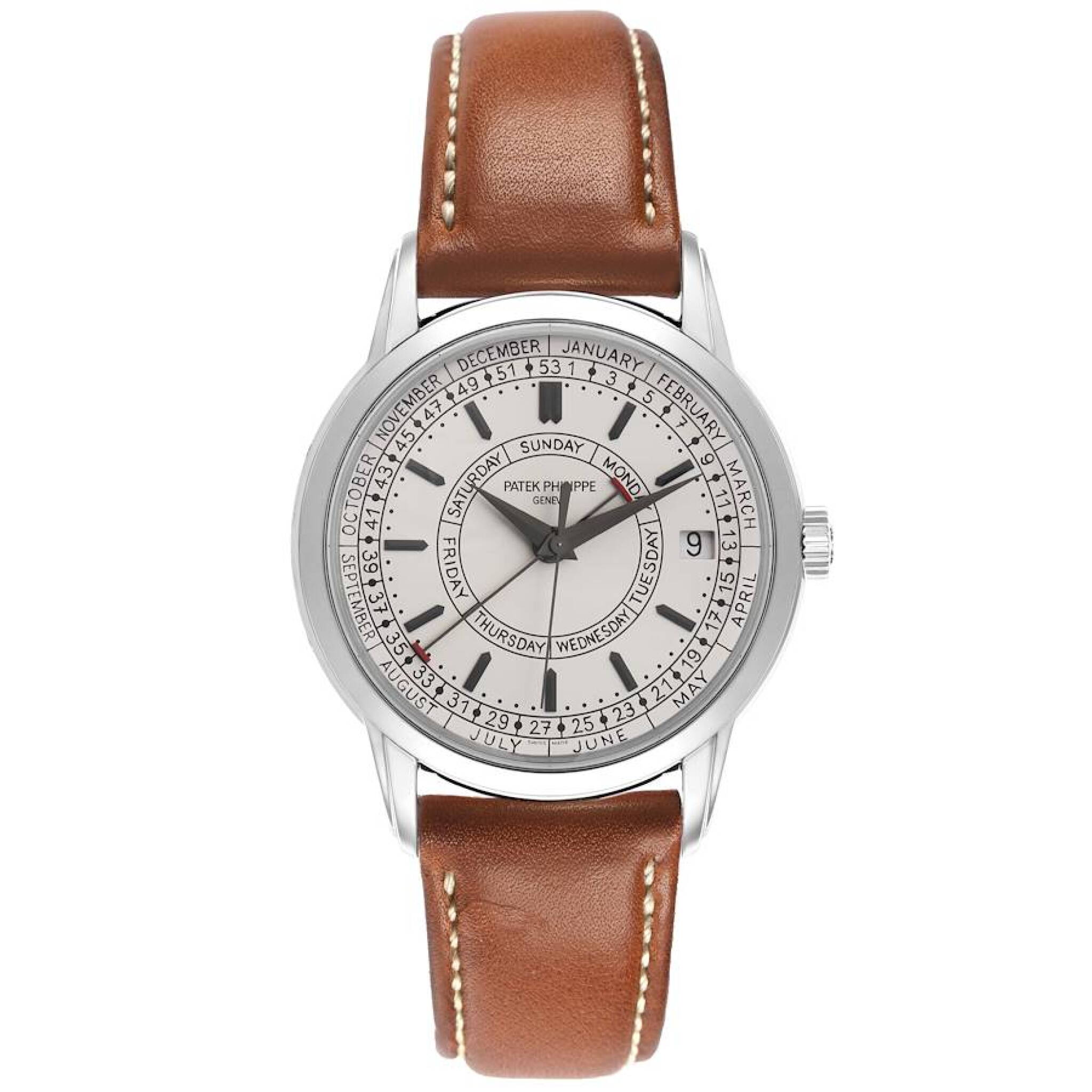 Complications 'Weekly Calendar' (Reference 5212A-001). A 40mm stainless steel automatic wristwatch with date, day, weekly, and month — view 1