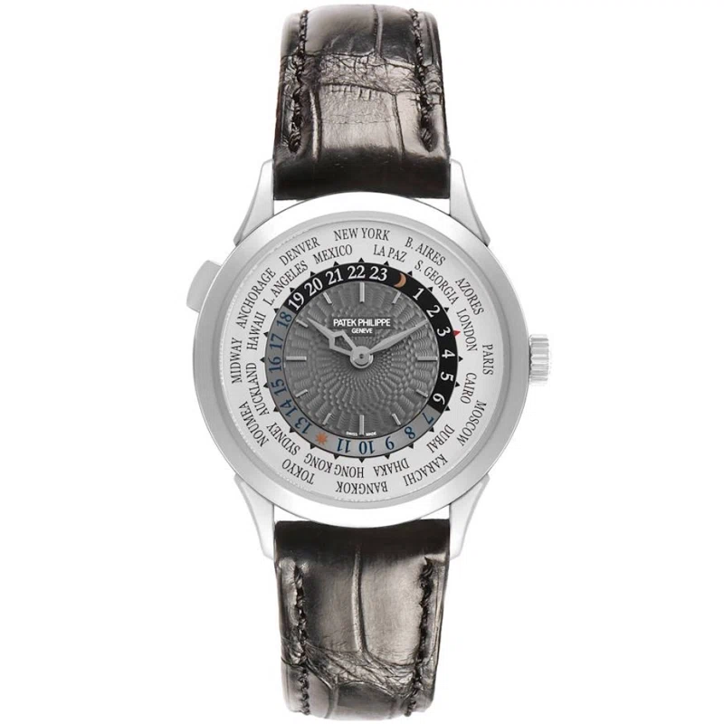 Complications (Reference 5230G-001). A 38.5mm white gold automatic wristwatch with world time. 2017