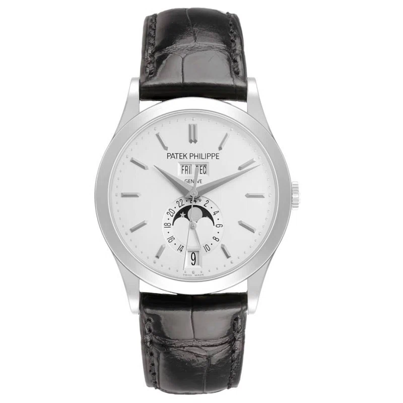 Complications (Reference 5396G). A 38.5mm white gold automatic wristwatch with moon phase, 24 hour-format, and annual calendar.