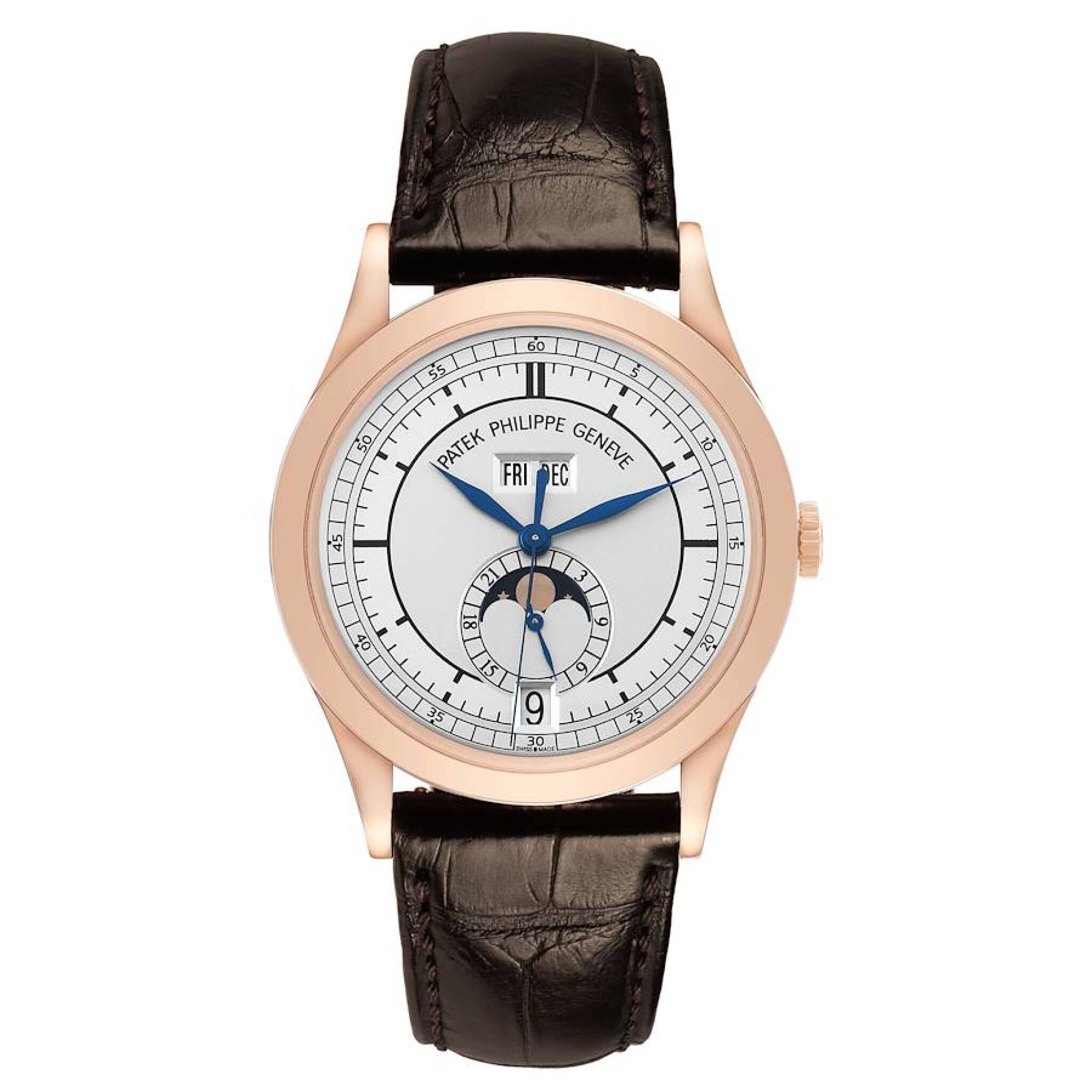 Complications (Reference 5396R-001). A 39mm rose gold automatic wristwatch with day, date, month, moon phase, and annual calendar. — view 1
