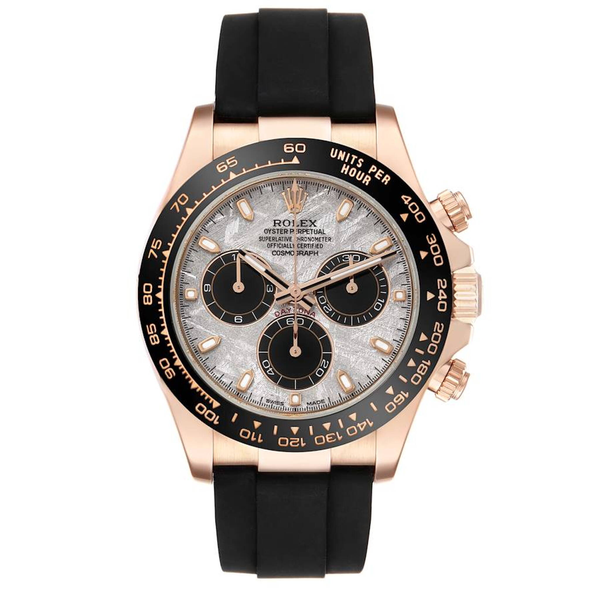 Cosmograph Daytona 'Meteorite' Dial (Reference 116515LN). A 40mm rose gold automatic wristwatch with chronograph. 2022 — view 1