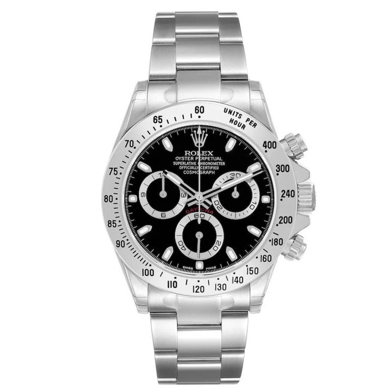 Cosmograph Daytona NOS (Reference 116520). A 40mm unworn stainless steel automatic wristwatch with chronograph. 2013