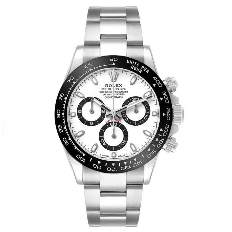 Cosmograph Daytona 'Panda' (Reference 116500LN). A 40mm stainless steel automatic wristwatch with chronograph. 2017