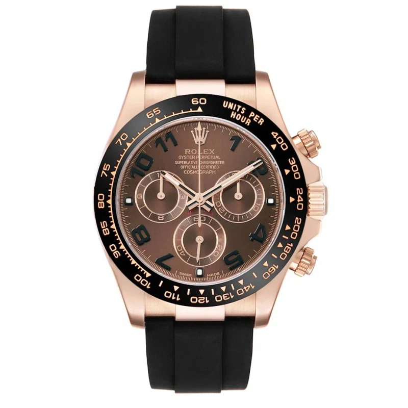 Cosmograph Daytona (المرجع 116515LN). ساعة يد من الذهب الوردي بقطر 40mm، بحركة أوتوماتيكية، مع كرونوغراف. 2019