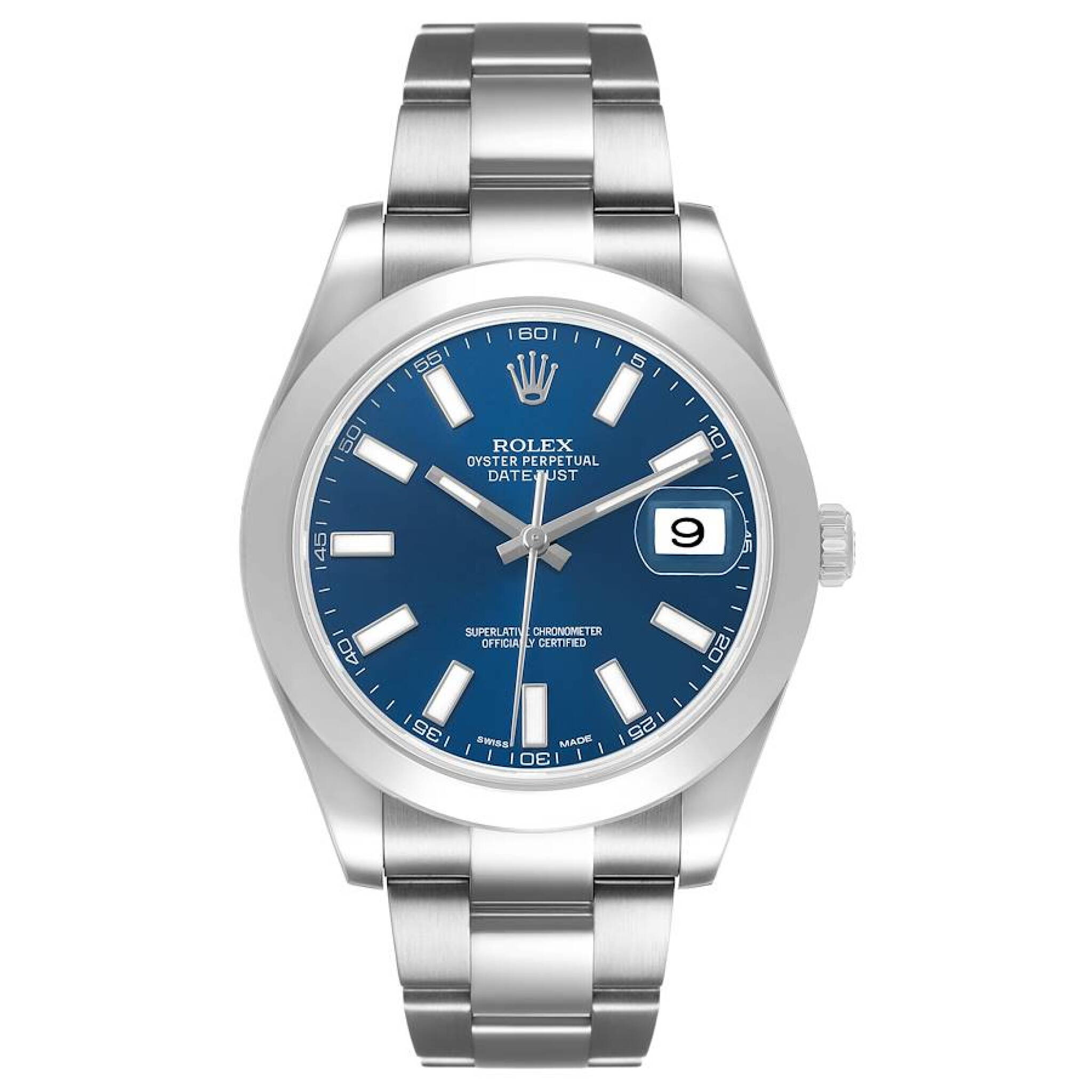 Datejust (Reference 116300). A 41mm stainless steel automatic wristwatch with date. 2013 — view 1