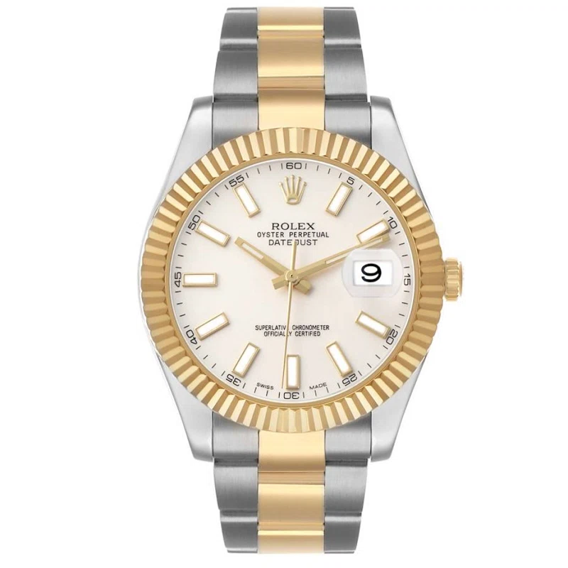 Datejust (Reference 116333). A 41mm yellow gold stainless steel automatic wristwatch with date. 2014