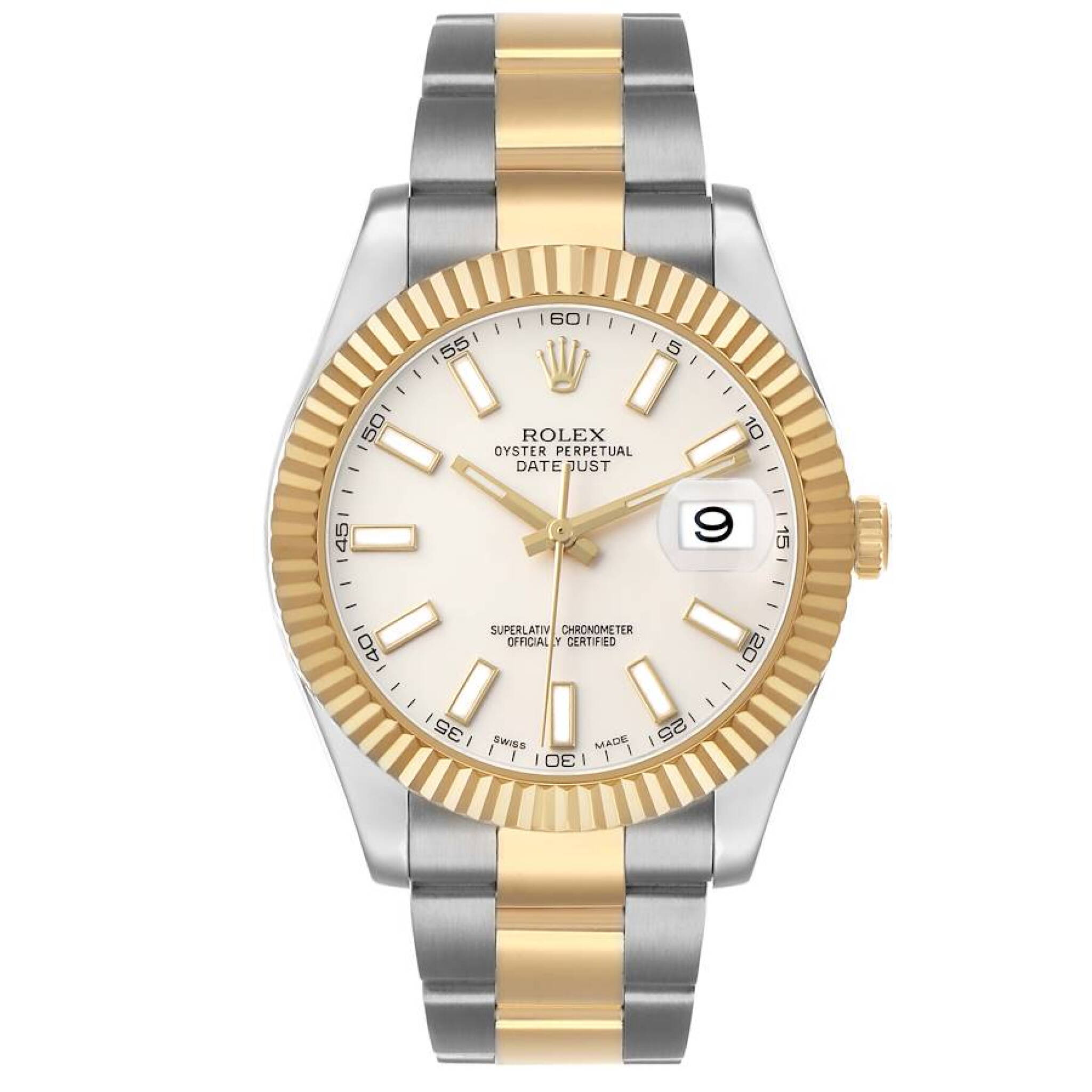 Datejust (Reference 116333). A 41mm yellow gold stainless steel automatic wristwatch with date. 2014 — view 1
