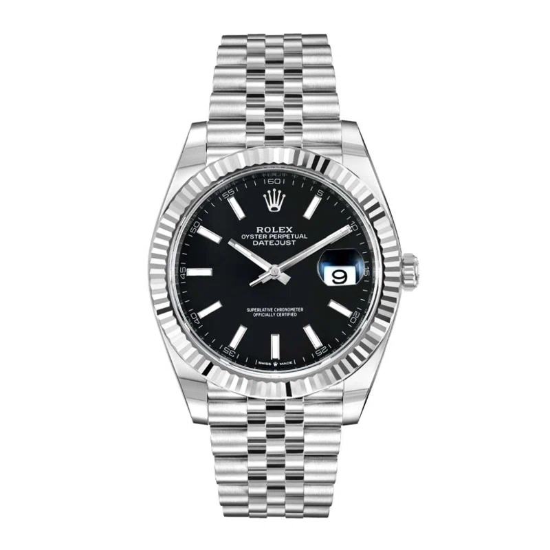 Datejust (Reference 126334). A 41mm stainless steel  white gold automatic wristwatch with date. 2022