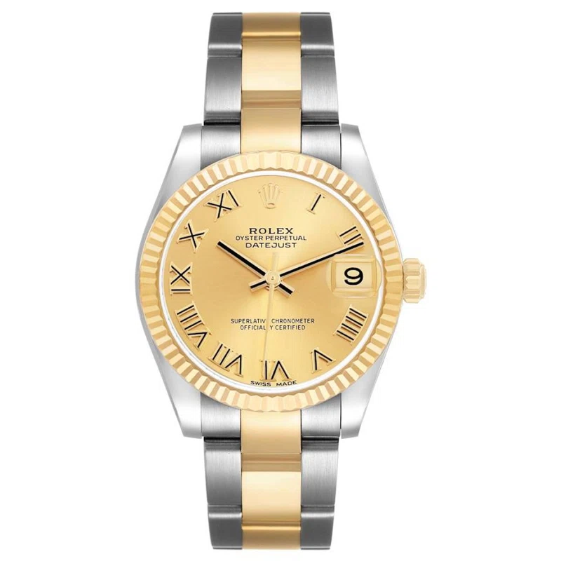 Datejust (Reference 178273). A 31mm yellow gold stainless steel automatic wristwatch with date. 2017