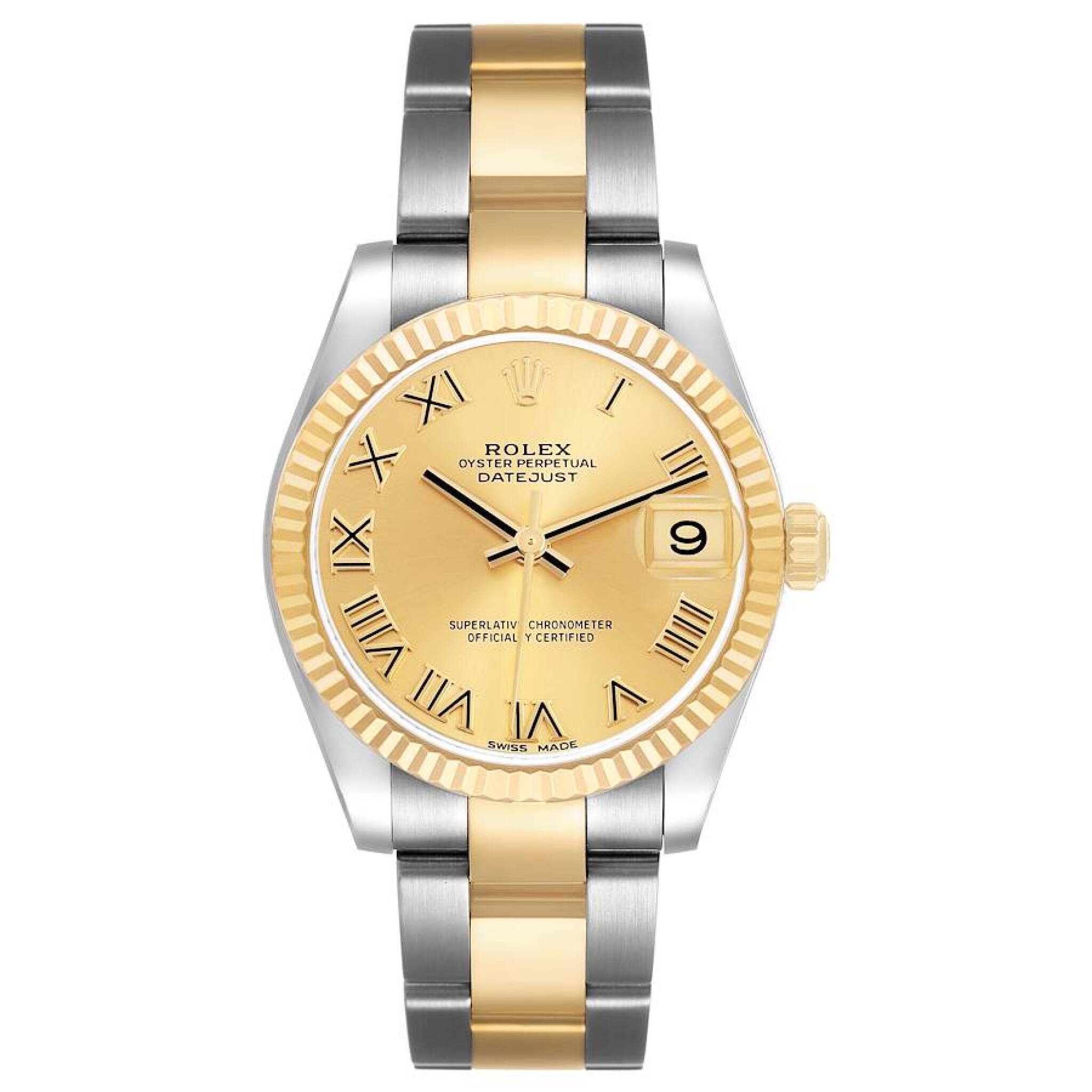 Datejust (Reference 178273). A 31mm yellow gold stainless steel automatic wristwatch with date. 2017 — view 1