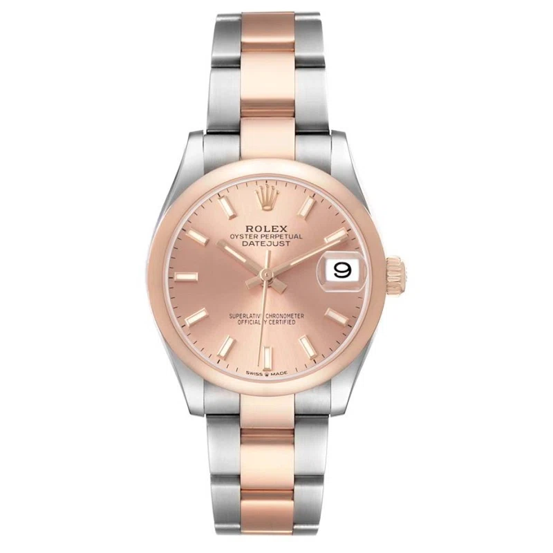 Datejust (Reference 278241). A 31mm rose gold stainless steel automatic wristwatch with date. 2019