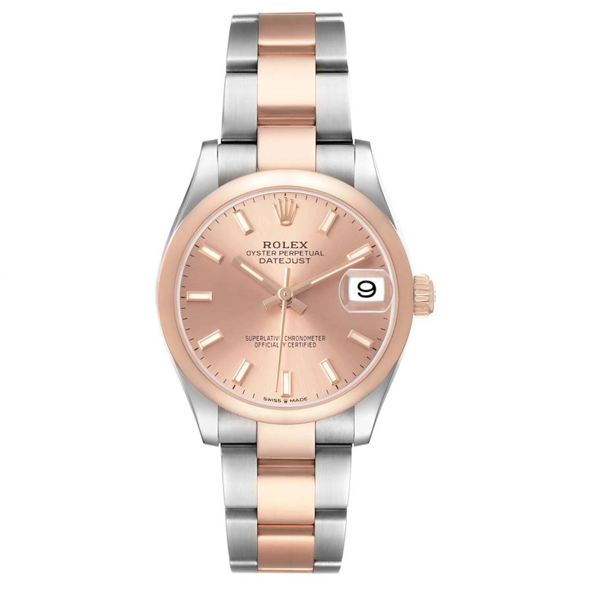 Datejust (Reference 278241). A 31mm rose gold stainless steel automatic wristwatch with date. 2019 — view 1