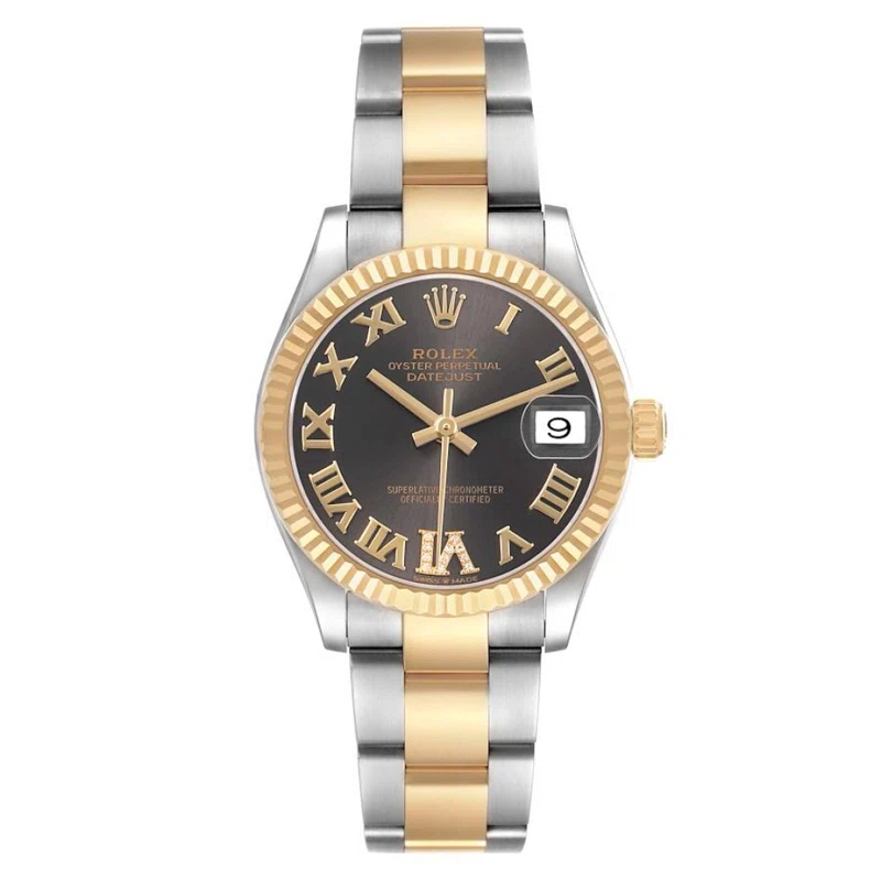 Datejust (Reference 278273). A 31mm yellow gold stainless steel automatic wristwatch with date. 2024